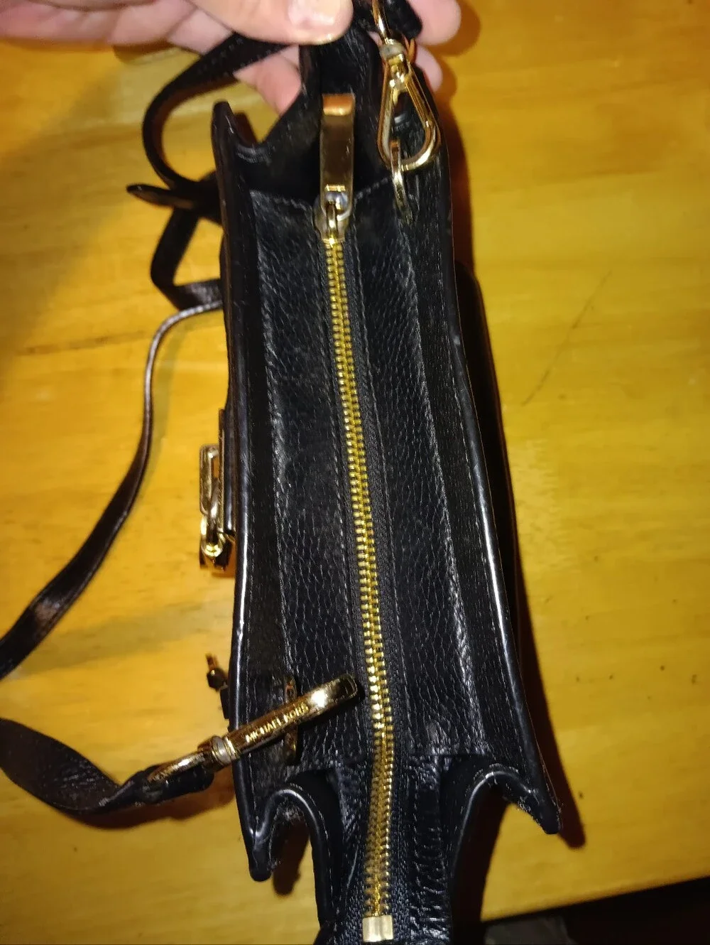 Michael Kors Leather Lock Shoulder Bag